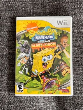SpongeBob SquarePants Featuring Nicktoons Globs Of Doom Nintendo Wii Game